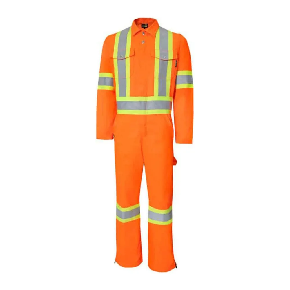 Texpro coverall hi vis reflective orange