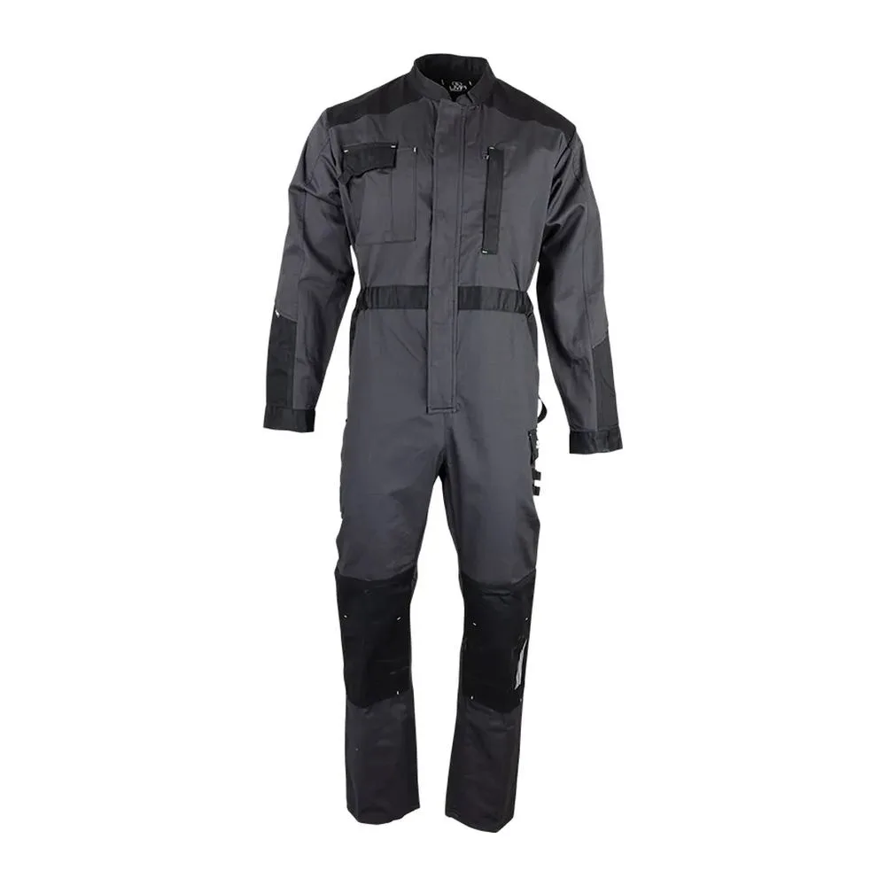 Texpro coverall two tone grey black