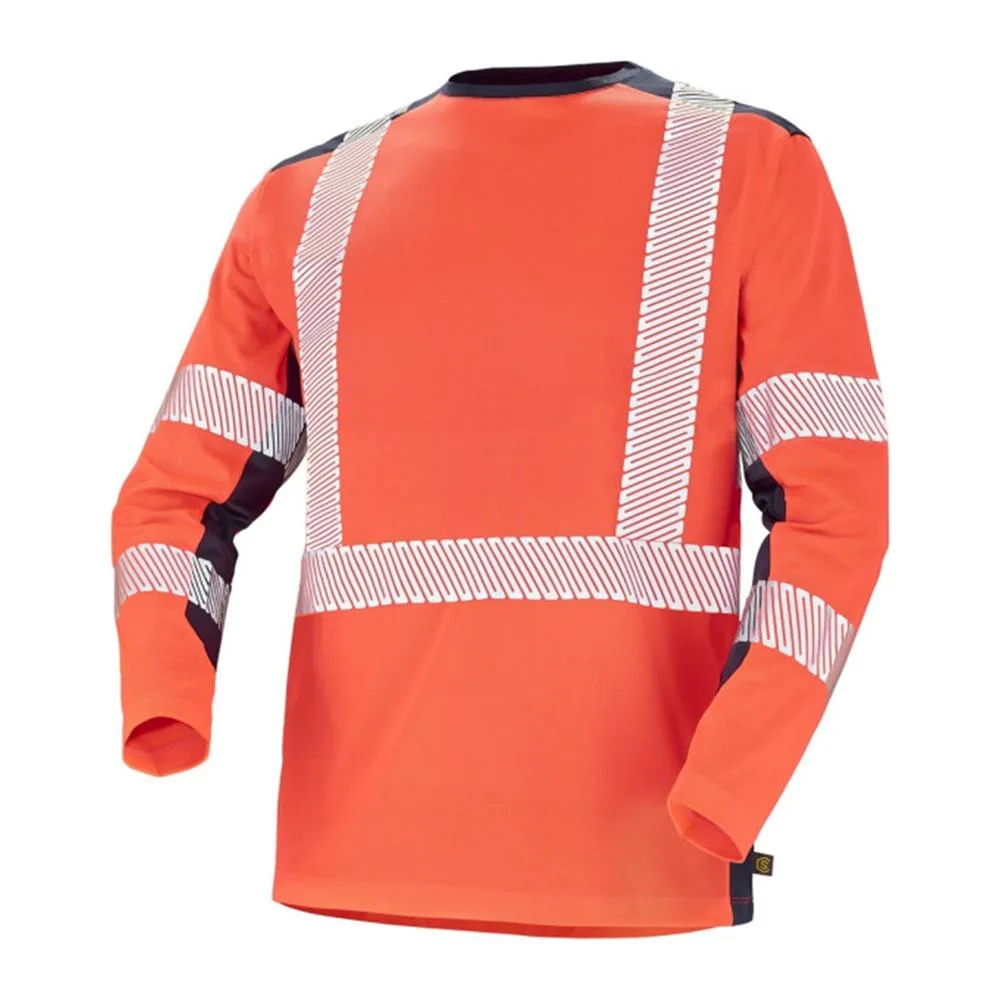 Texpro hi vis long sleeve tee orange