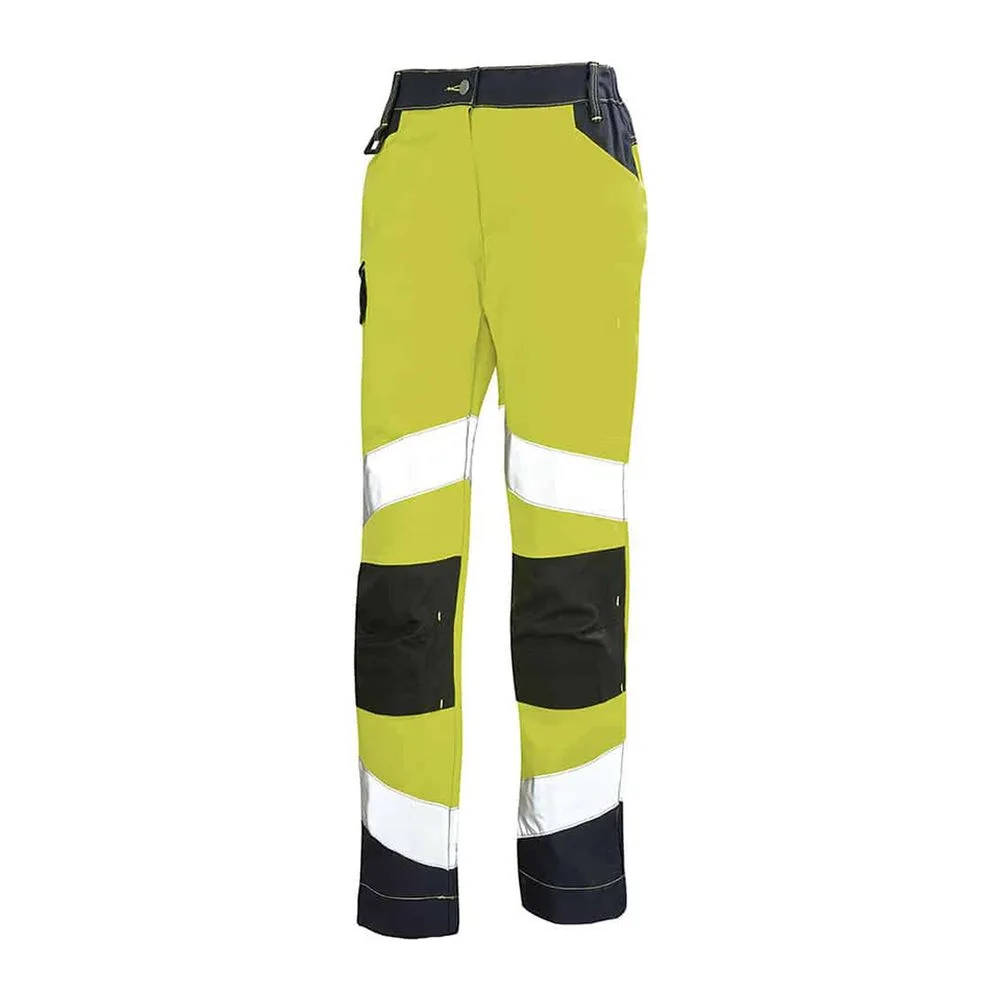 Texpro hi vis work trousers yellow black