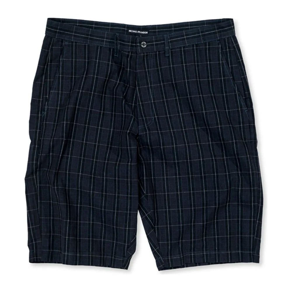 Texpro workwear shorts navy check