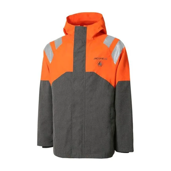 Texpro hi vis winter jacket orange grey