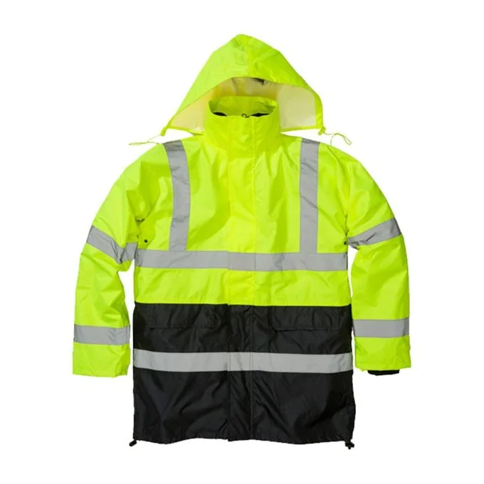 Texpro hi vis winter jacket seam sealing yellow black