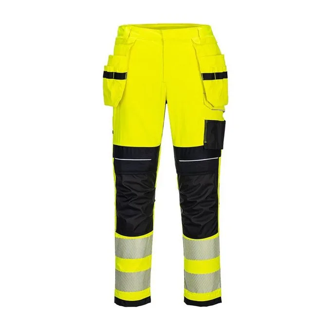 Texpro hi vis Heat press tape cargo trousers yellow