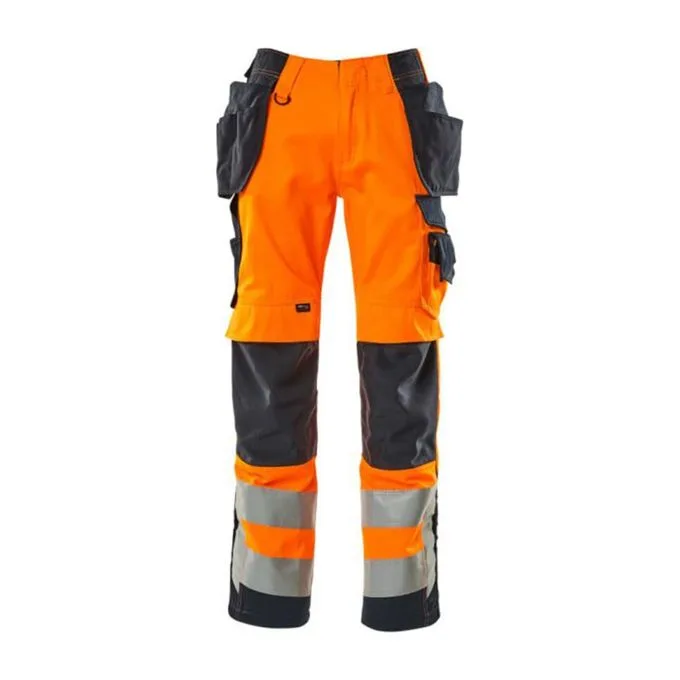 Texpro hi vis holster trousers orange grey