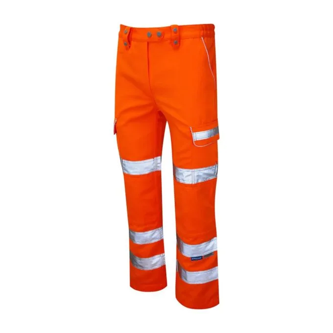 Texpro hi vis trousers reflective orange