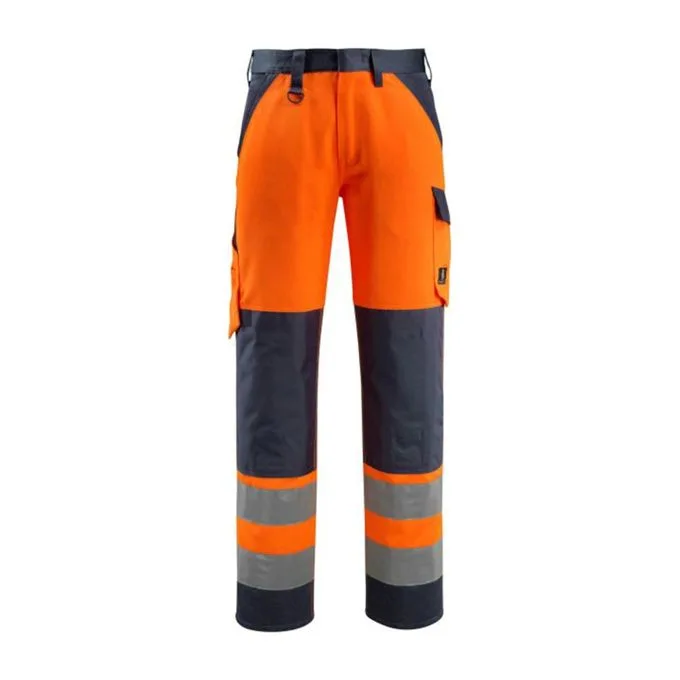 Texpro hi vis two tone trousers orange navy