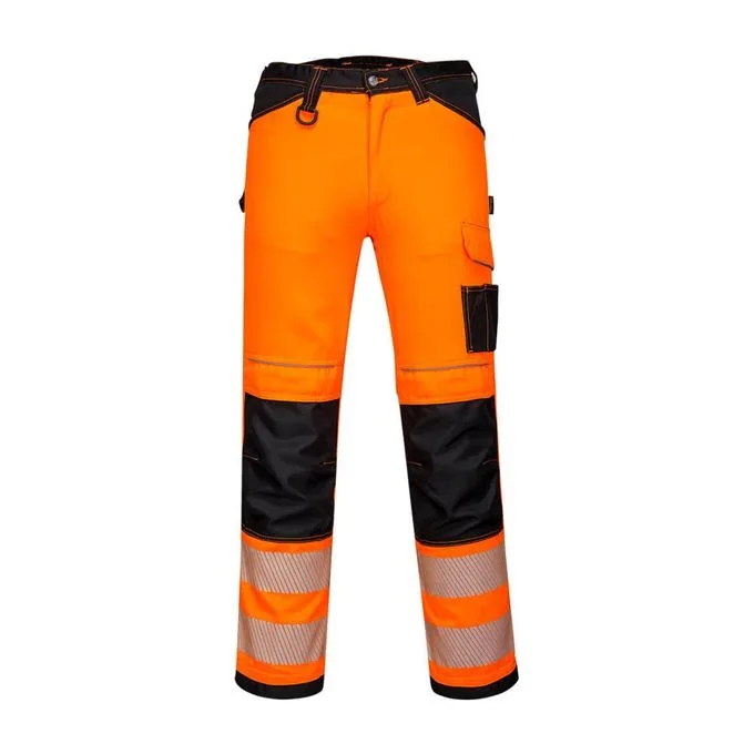 Texpro hi vis work trousers orange black
