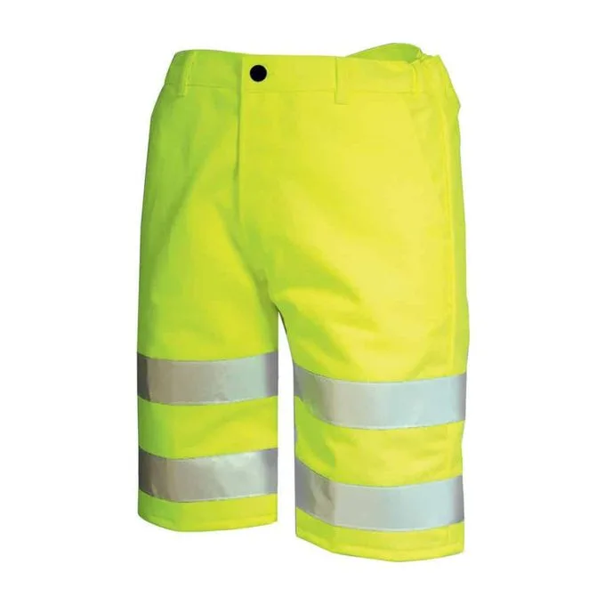 Texpro hi vis cargo shorts yellow