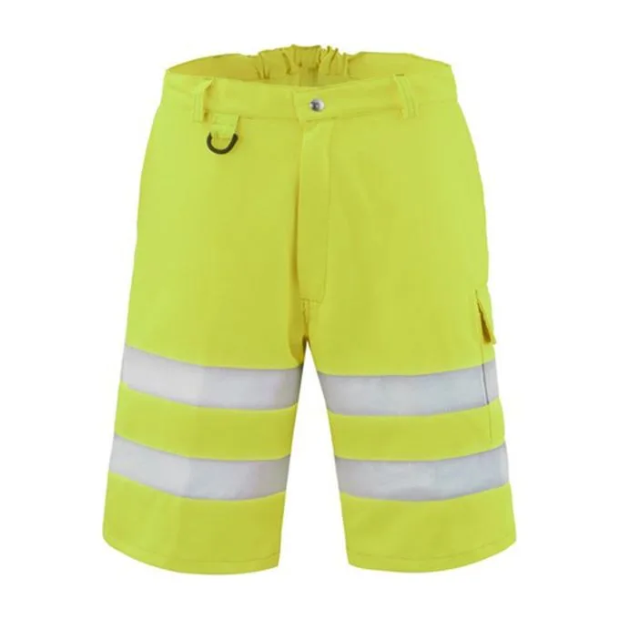 Texpro hi vis work shorts yellow