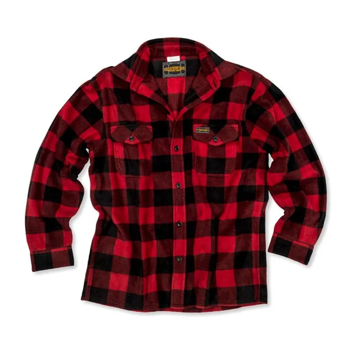 Texpro flannel shirt jacket red check