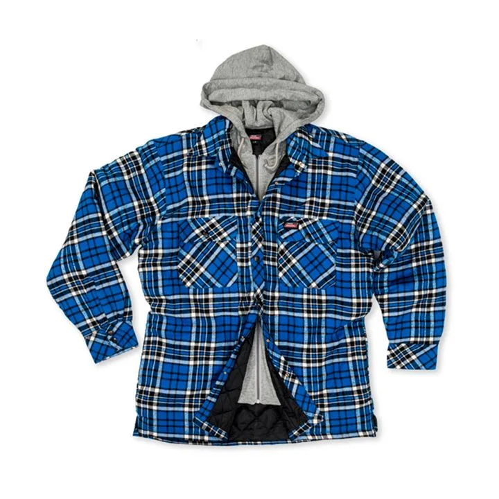 Texpro sherpa lined flannel jacket blue