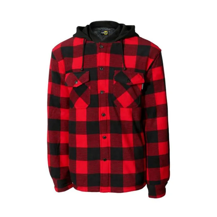 Texpro sherpa lined flannel jacket red check