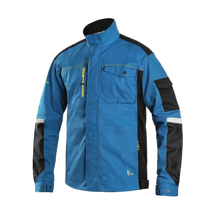 Texpro two tone twill jacket blue black