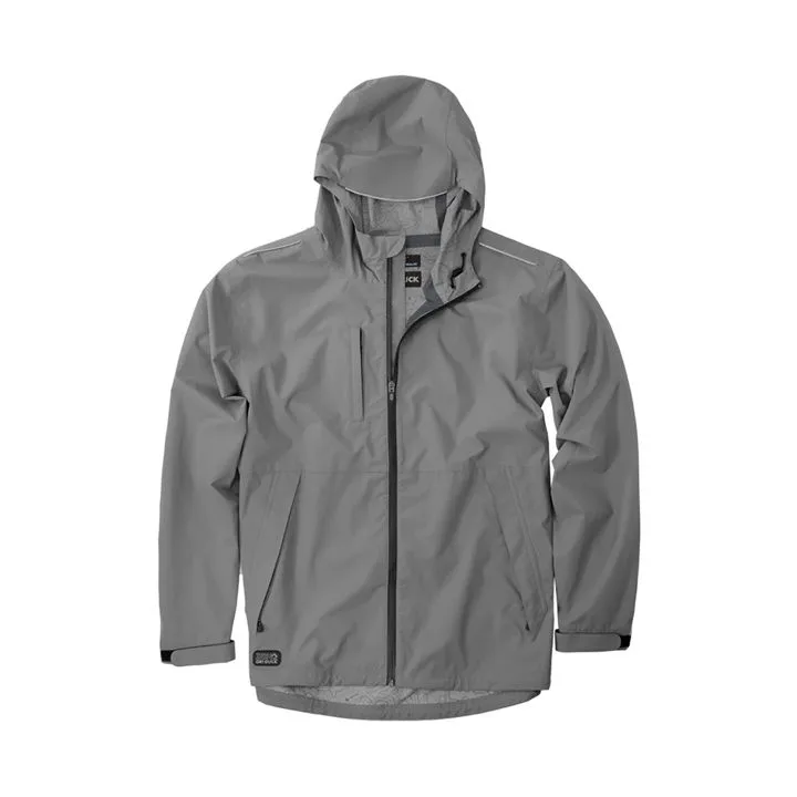 Texpro waterproof hooded jacket grey